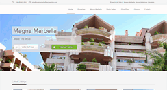 Desktop Screenshot of magnamarbellaproperties.com